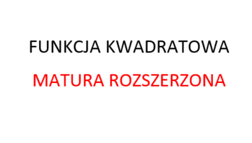 funkcja kwadratowa