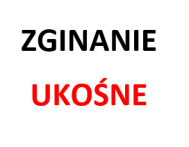 zginanie ukośne