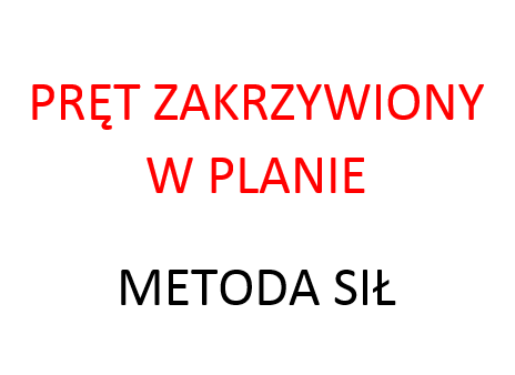 Pręt zakrzywiony w planie